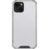 White Carbon Fiber Specialty Texture Material iPhone 14 Clear Case